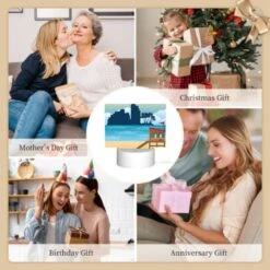 Rectangular Acrylic Night Light, A Beach Scene With A Lifeguard Tower And A Palm Tree. -Nuas Diy Shop 10e767ffb68c812b31f39c2e6e5445ed8399eab6