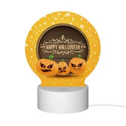 Round Acrylic Night Light, Three Pumpkins With Scary Faces On Them. -Nuas Diy Shop 1136d755c3f40436e956ebb29237714b21552fb2