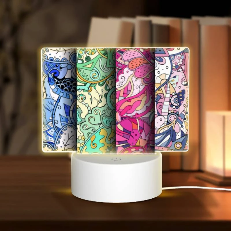 Rectangular Acrylic Night Light, Four different colored designs of a bird. Rectangular Acrylic Night Light, Four Different Colored Designs Of A Bird. -Nuas Diy Shop 115230a36806c4e0d4cf7d6aa44a55e89dbd579d