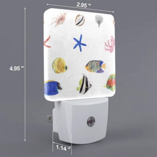 Night Light Set Of 2, A Collection Of Colorful Fish And Sea Creatures. -Nuas Diy Shop 128f127f31c8e8267987fad94ff75ef05c0599bb