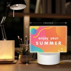 Rectangular Acrylic Night Light, A Colorful Advertisement For Enjoying Summer. 7 Rectangular Acrylic Night Light, A Colorful Advertisement For Enjoying Summer. -Nuas Diy Shop 12a140b3d1e28fa4d797f8296384c38e97d88e67
