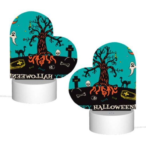 Love Acrylic Night Light, A Tree With A Skull On It And A Bone In Front Of It. -Nuas Diy Shop 12be98bbe632635c7ce423c80796795e1a9a6b78