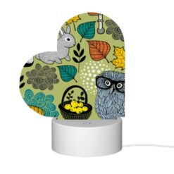Love Acrylic Night Light, A Colorful Cartoon Of A Bunny And A Mushroom With A Basket Of Fruit. -Nuas Diy Shop 1396c5d1ec6ad2a4fa233b371d3f287b4f1447d7