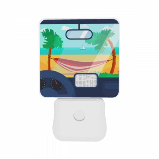Night Light Set Of 2, A Car's Dashboard With A Map And A Hammock In The Background. -Nuas Diy Shop 13b48d0f116b62679ef3867daa7afd43639f0813