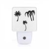 Night Light, Three Black And White Palm Trees On A White Background. -Nuas Diy Shop 142bce7aa3a42da62999ce577ecc4debb2c7aaa0