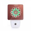 Night Light, A Green And Brown Geometric Design. -Nuas Diy Shop 1448df5d654cc04c4011b4bc8dad3deecac854c3
