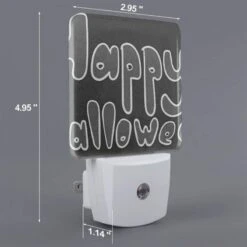 Night Light, A Black And White Sign That Says "Happy Halloween". 3 Night Light, A Black And White Sign That Says "Happy Halloween". -Nuas Diy Shop 152ea804fccca7e20e1781f3855d40562554e809