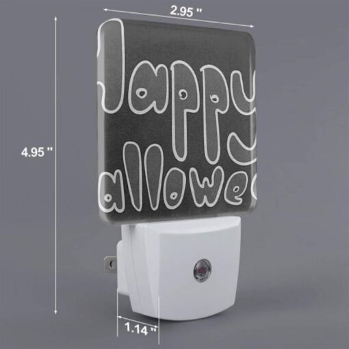 Night Light, A Black And White Sign That Says "Happy Halloween". -Nuas Diy Shop 152ea804fccca7e20e1781f3855d40562554e809