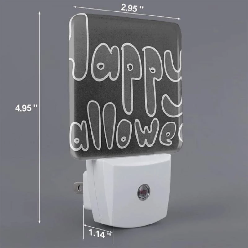 Night Light, A black and white sign that says "Happy Halloween". Night Light, A Black And White Sign That Says "Happy Halloween". -Nuas Diy Shop 152ea804fccca7e20e1781f3855d40562554e809