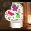 Love Acrylic Night Light, A Colorful Floral Pattern With Leaves And Flowers. -Nuas Diy Shop 15788e05eec29660fc64d788271b23d5b53a109f