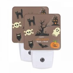 Night Light Set Of 2, A Collection Of Halloween Images