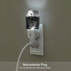 Night Light, A Black And White Image Of A Halloween Scene With A Moon -Nuas Diy Shop 1726d1df6809d3d3e1befa50715dea728d1b1667