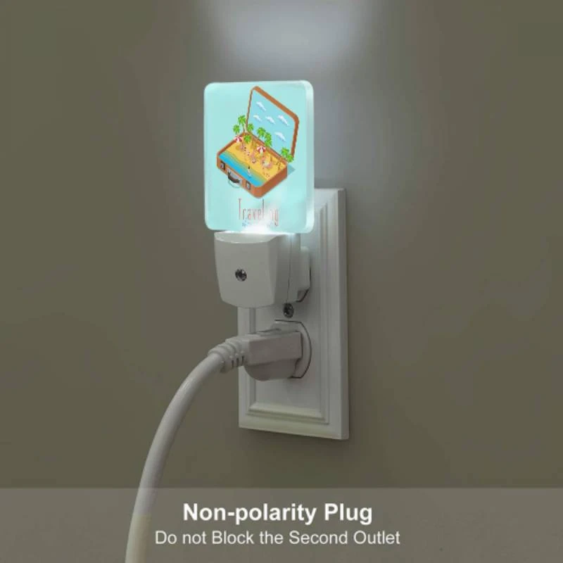 Night Light, A cartoon suitcase with a beach scene inside. Night Light, A Cartoon Suitcase With A Beach Scene Inside. -Nuas Diy Shop 188e54e092677b21b836f4d3df8ca95c51fd469e