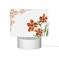 Rectangular Acrylic Night Light, A Picture Of Flowers With A White Background. -Nuas Diy Shop 18e28c9dd06c8c44d4ca729cfae6d73b91d395cb