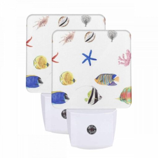 Night Light Set Of 2, A Collection Of Colorful Fish And Sea Creatures. -Nuas Diy Shop 18f8dcde203148790022eda78f9bf3dd535952be