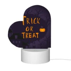 Love Acrylic Night Light, A Halloween Poster With A Pumpkin And The Words "Trick Or Treat." -Nuas Diy Shop 18fc15d09481d5aea5698492e1d53362d3388566