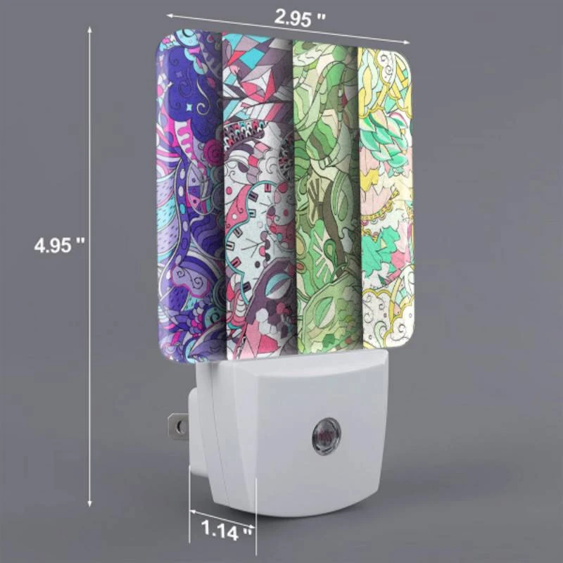 Night Light Set of 2, Four different colored designs of a clock. Night Light Set Of 2, Four Different Colored Designs Of A Clock. -Nuas Diy Shop 18fdec70a2cf8206934195df43ff5011fee86ec1