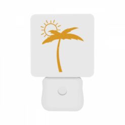 Night Light Set Of 2, A Sunny Day With A Yellow Sun And Two Palm Trees. -Nuas Diy Shop 193d568209494f98598a9672e1812e81bf14a107