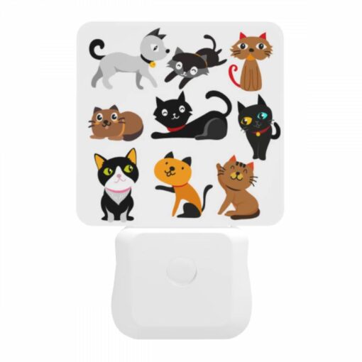 Night Light, A Collection Of Cats In Various Poses And Colors. -Nuas Diy Shop 193df8a5e24ccadbf134d9c5f26aee6981dbed26