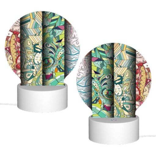 Round Acrylic Night Light, Three Colorful Paintings Are Displayed Side By Side. -Nuas Diy Shop 1968ac0f78679a3a910041590d176d0670cdef3a