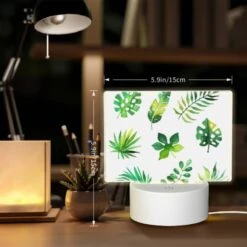 Rectangular Acrylic Night Light, A Collection Of Green Leaves And Plants. -Nuas Diy Shop 19bd248df3fbd9b27ebff49c6180c8795d3e0cd5