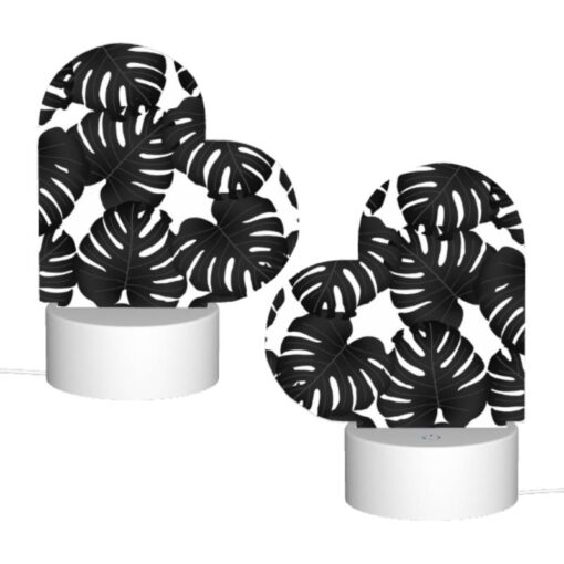 Love Acrylic Night Light, A Black And White Photo Of A Bunch Of Leaves. -Nuas Diy Shop 1a8a24ba0668f0365cbdf0cff623979c9a8b03af
