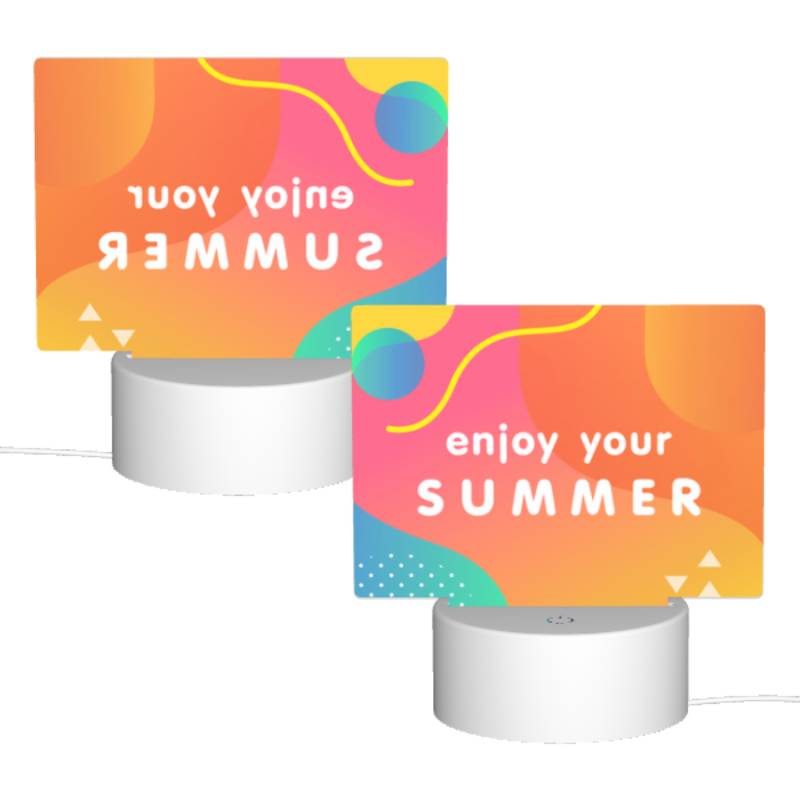 Rectangular Acrylic Night Light, A colorful advertisement for enjoying summer. Rectangular Acrylic Night Light, A Colorful Advertisement For Enjoying Summer. -Nuas Diy Shop 1b792ada3ecfe1884aa015834f456dbfaa9be771