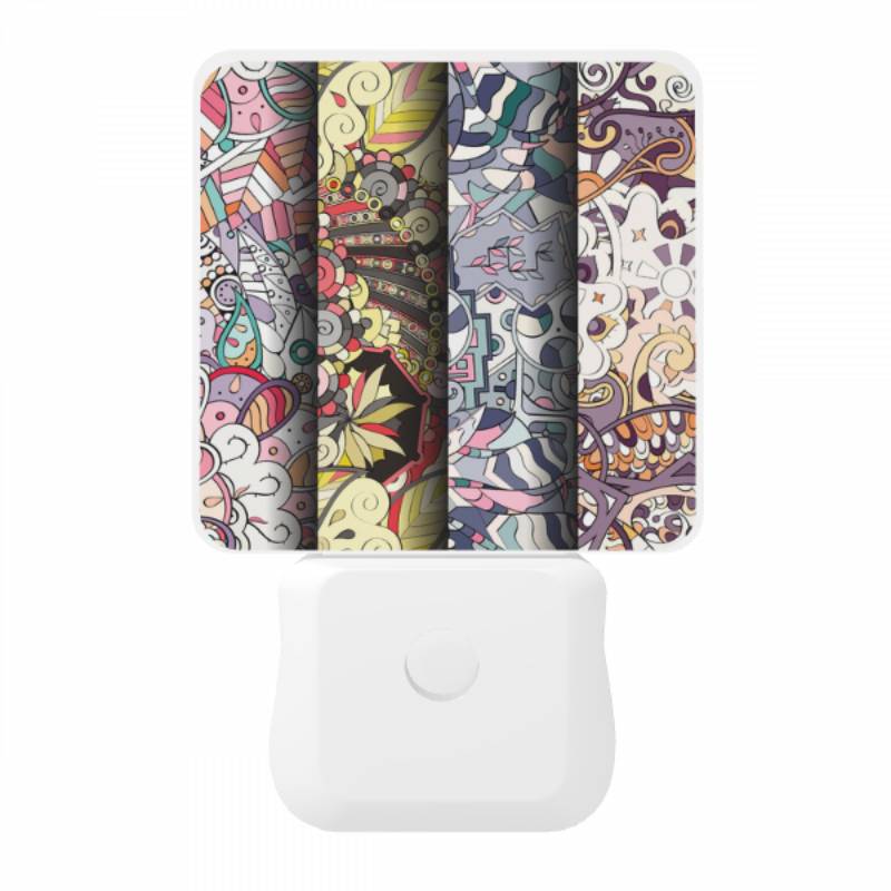 Night Light, Three colorful and intricate designs are displayed side by side. Night Light, Three Colorful And Intricate Designs Are Displayed Side By Side. -Nuas Diy Shop 1be2ddd1bead9049f1db866e6b2f230a03a97f46