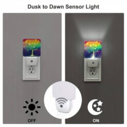 Night Light, A Colorful Tree With A Yellow -Nuas Diy Shop 1c1a2a4257fda28391d129b485963cc121a52d5a
