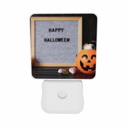 Night Light Set Of 2, A Happy Halloween Sign Is Displayed Next To A Pumpkin. -Nuas Diy Shop 1c99ecfe2b3cf029f369085a69439731226ba4e4
