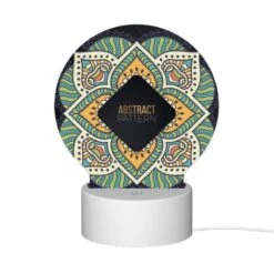 Round Acrylic Night Light, A Colorful Abstract Pattern. -Nuas Diy Shop 1d06d1296ed96d32ba4146a2721472f94462970b