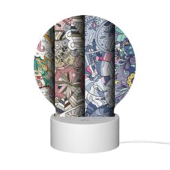 Round Acrylic Night Light, Four Different Colored Designs Of A Woman's Face. -Nuas Diy Shop 1d8a5b8bbfd0de7c47bc395f9e990037f56e968c