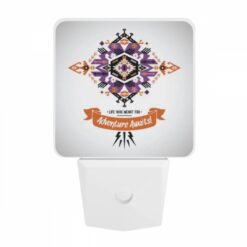 Night Light, A Colorful Design With The Words "Life Was Meant For Adventure!" Written In Orange. -Nuas Diy Shop 1d9d1434ef30687fdda26a5e921f4c52bd614011