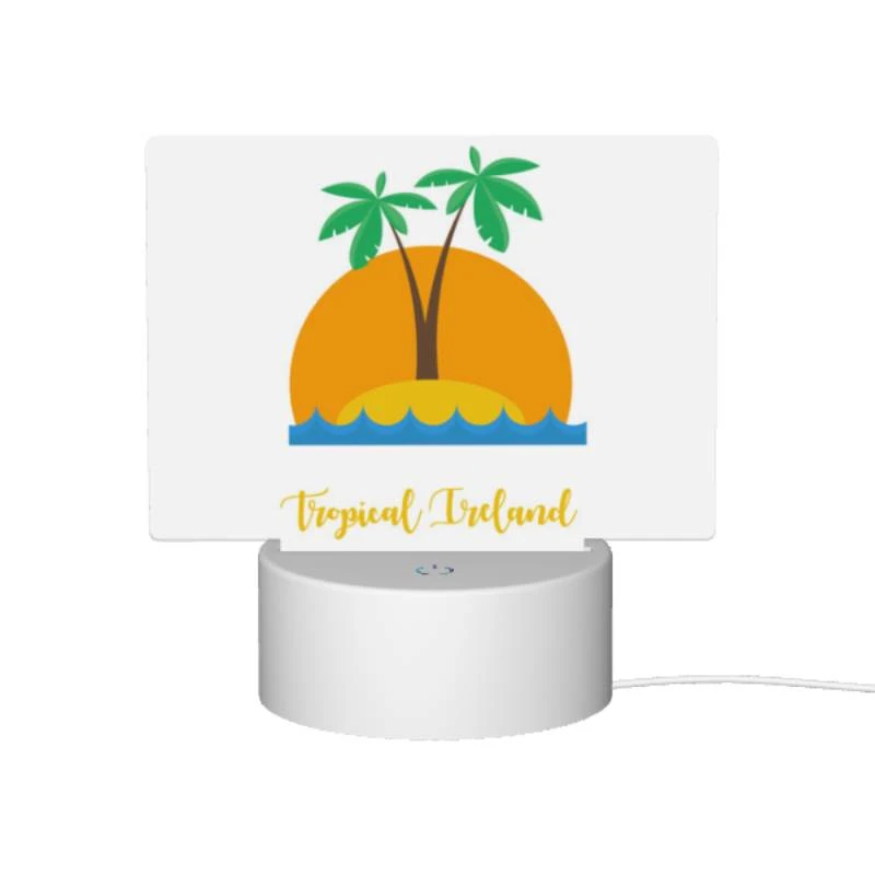 Rectangular Acrylic Night Light, A tropical island with a sun and two palm trees. Rectangular Acrylic Night Light, A Tropical Island With A Sun And Two Palm Trees. -Nuas Diy Shop 1f3c6935ba45e422202da50f4b1d550eaed6b111