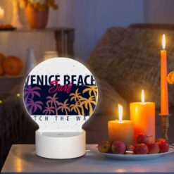 Round Acrylic Night Light, A Surfboard With A Picture Of A Beach And The Words "Catch The Wave" On It. -Nuas Diy Shop 1f4b1a3fd5a0377794077e39109b10bd43b7bf27