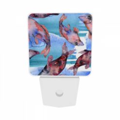 Night Light Set Of 2, A Group Of Fish Swimming In The Water. -Nuas Diy Shop 1f6331d8eafd7f7b30a35121cb1a3cb716fd6a06