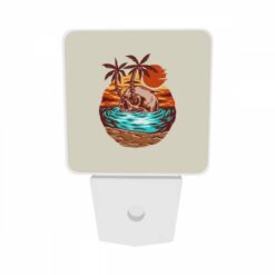 Night Light Set Of 2, A Skeleton Is Sitting On A Skull In The Ocean. -Nuas Diy Shop 1fd38b27f854679c0e4583f0d95537288b77756f
