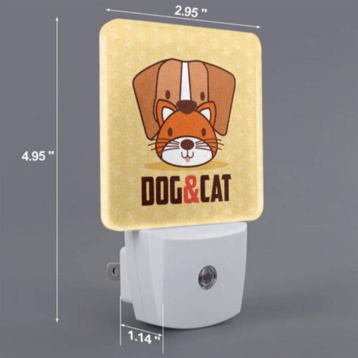 Night Light, A Cartoon Of A Dog And A Cat With The Words "dog And Cat" Written Underneath. -Nuas Diy Shop 1fed6a9ab1970239b919b78214f77cc449c8fd9c
