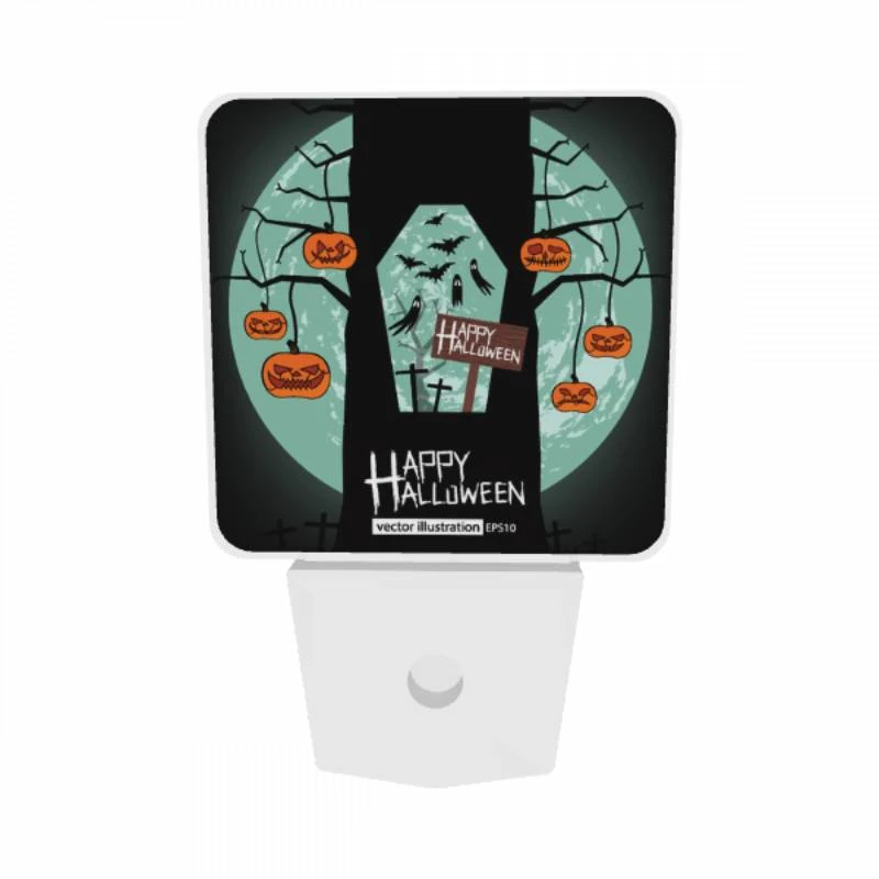 Night Light Set of 2, A tree with a sign that says Happy Halloween. Night Light Set Of 2, A Tree With A Sign That Says Happy Halloween. -Nuas Diy Shop 20084954d28e0ba38bcf4cd86da93a9b87ed3340