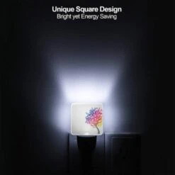 Night Light Set Of 2, A Colorful Tree With Leaves In Different Colors. -Nuas Diy Shop 208808b1086359b1acaa66b415eedc66b883f728