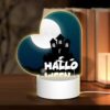Love Acrylic Night Light, A House With A Moon In The Background And The Words Halloween Written Below It. -Nuas Diy Shop 20e6b389cbe29a863a829c54142f0438770bf19f