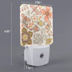Night Light, A Colorful Floral Pattern With A Fish And A Dragonfly. -Nuas Diy Shop 20f44e1535d55905f1872da019467865c9d71bfb