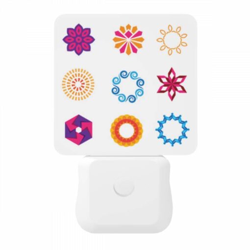 Night Light, A Collection Of Colorful Geometric Shapes. -Nuas Diy Shop 2101497c25320c31f93a70b2c053f5c2dabe9422