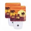Night Light Set Of 2, A House With A Sunset In The Background. 1 Night Light Set Of 2, A House With A Sunset In The Background. -Nuas Diy Shop 21033037bea6dea6f4e5781c134ed2f94e7d6819