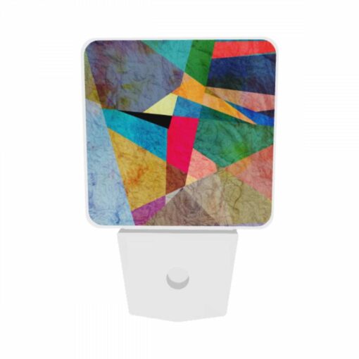 Night Light Set Of 2, A Colorful Abstract Art Piece With A Mix Of Blue -Nuas Diy Shop 210b99cd33aaed7f901cfca0fdc60365e95269fa