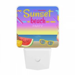 Night Light, A Colorful Beach Party Advertisement With A Watermelon -Nuas Diy Shop 21739b6295a7e5e61bfa87eb760dfeea96107153