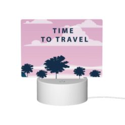 Rectangular Acrylic Night Light, A Boat With A Red Roof Is Traveling Through The Ocean. -Nuas Diy Shop 21f6c1d3c2cc145e47669b14bfbe2ddd3f0016fd