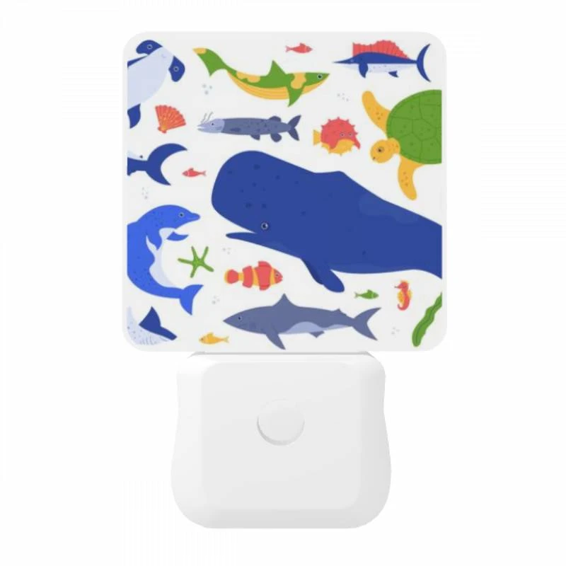 Night Light, A colorful cartoon of various sea creatures. Night Light, A Colorful Cartoon Of Various Sea Creatures. -Nuas Diy Shop 2222ede870263ed3da196ed6cc3bab0dc11617b2