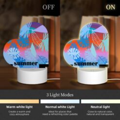 Love Acrylic Night Light, A Colorful Image Of Leaves And Flowers With The Words "Summer Holidays" Written In The Bottom Right Corner. -Nuas Diy Shop 224370220a9c0df219a7c0fe5a92d07aebb9c309
