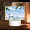 Rectangular Acrylic Night Light, A Beautiful Beach Scene With A Palm Tree And A Shell. -Nuas Diy Shop 225168a1dd0b1b1e87aa755da8223198afdfd0e4